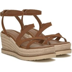 Lucky Brand Espadrille‎ Wedge Sandals Ankle Strap Brown Women's Shoes Size 9.5